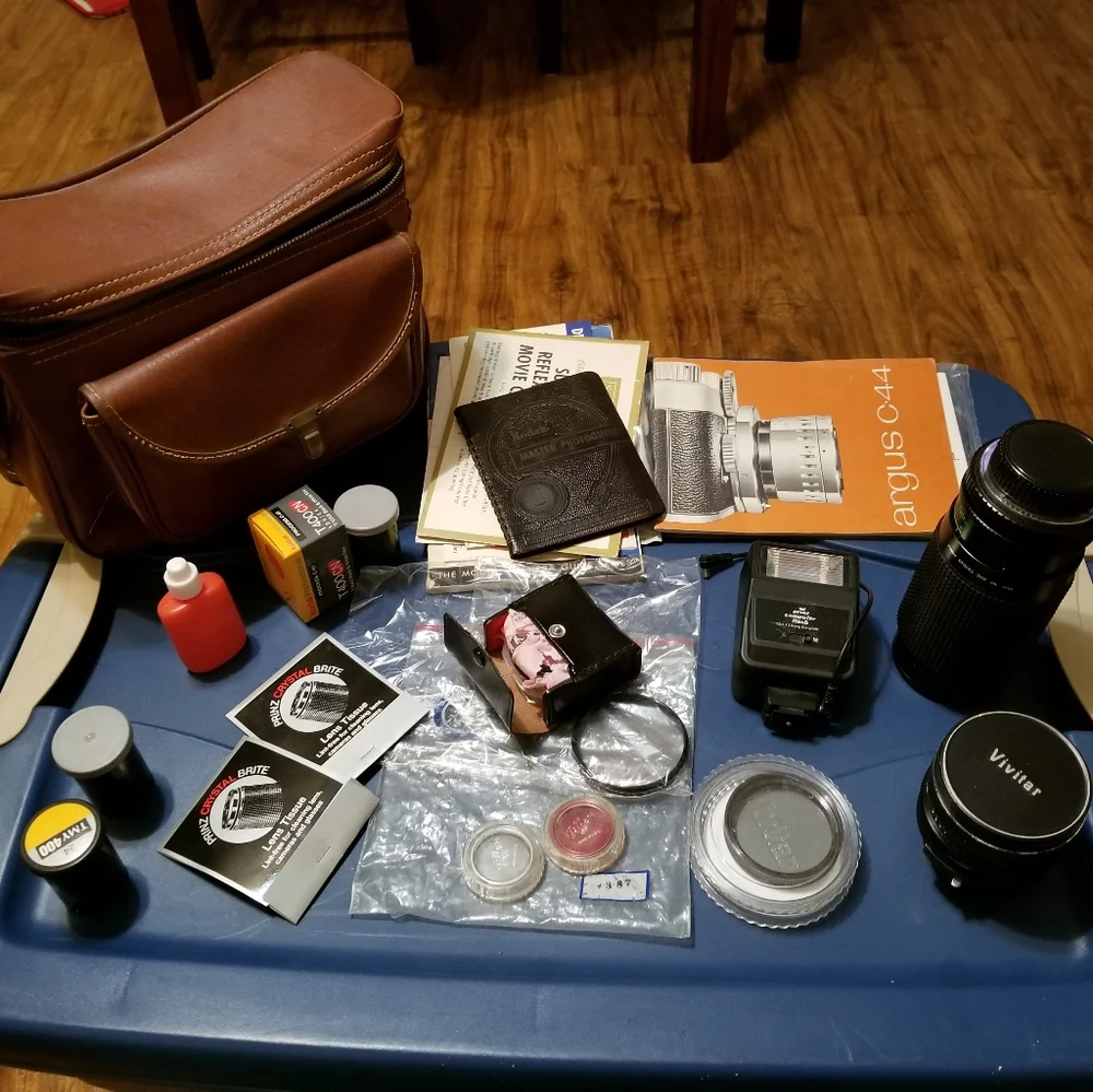 Antique Camera Accessories Bag